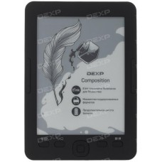6'' Электронная книга Dexp T2 Composition черный + чехол