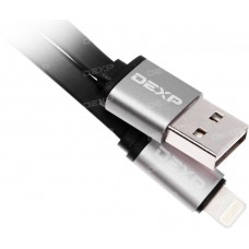 Кабель DEXP Lightning 8-pin - USB черный 1 м